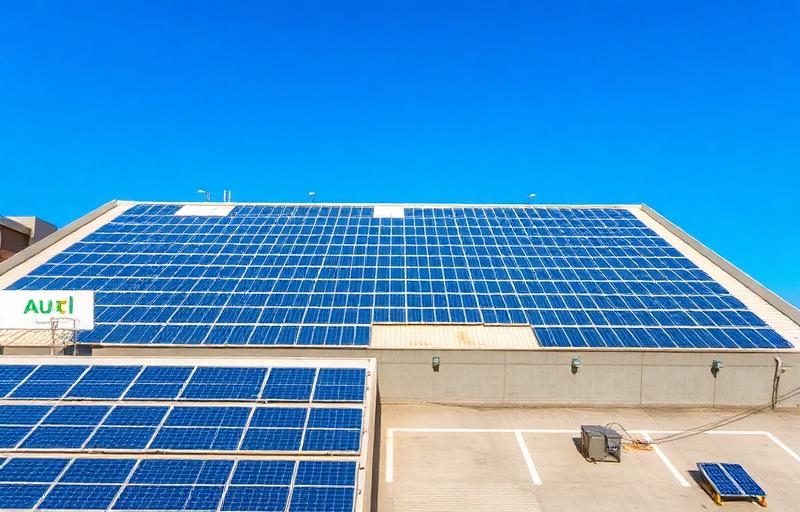 Commercial rooftop solar array